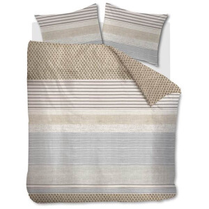 Beddinghouse Thea Dekbedovertrek - Tweepersoons - 200x200/220 cm - Naturel
