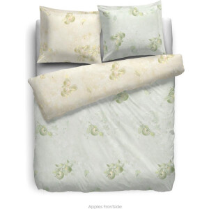 HNL Velvet Touch Apples Dekbedovertrek - 135x200 + 80x80 cm - Mint