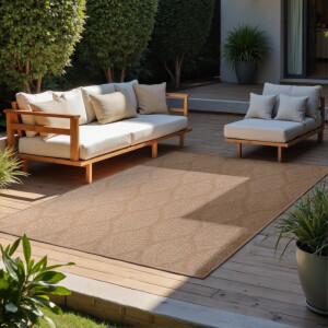 Vloerkleed Liora Rechthoekig - Jute Wit 290x200cm - Polypropyleen - Dekbed-Discounter.nl