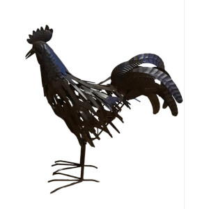 Mica Decorations Haan Decoratief Object - 49x18x50 cm - Ijzer - Roest