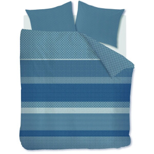Beddinghouse Fera dekbedovertrek - Eenpersoons - 140 x 200/220 cm - Blauw