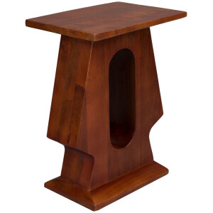 Dutchbone Pilaster Bijzettafel Rechthoek Mangohout Bruin