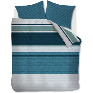Beddinghouse Laila dekbedovertrek - Lits-Jumeaux - 240x200/220 cm - Blauw