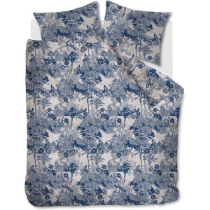 At Home by BeddingHouse Sketch dekbedovertrek - Lits-Jumeaux - 240x200/220 - Blauw