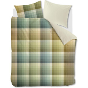 Beddinghouse Dorian dekbedovertrek - Lits-Jumeaux - 240x200/220 cm - Grijsgroen