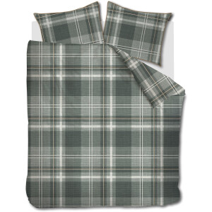 Rivièra Maison Tartan Check dekbedovertrek - Lits-Jumeaux XL - 260 x 200/220 cm - Groen