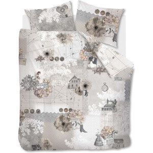Beddinghouse Antique Dekbedovertrek - Tweepersoons - 200x200/220 cm - Sand