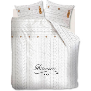 Beddinghouse Knitted Dream - Dekbedovertrek - Tweepersoons - 200x200/220 cm - Wit