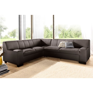 DOMO collection Hoekbank Norma, moderne armleuningen, tijdloos en elegant, L-vorm
