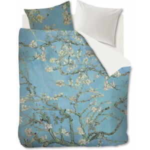 Beddinghouse x Van Gogh Museum Almond Blossom dekbedovertrek - Tweepersoons - 200x200/220 cm - Blauw