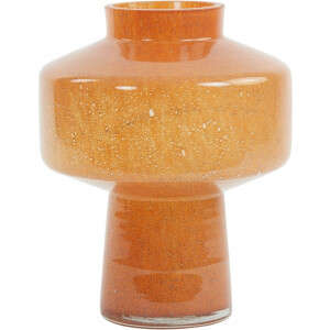 Light & Living Vaas Trasmos - Glas - Oranje - 24 x 30 x 0 cm (BxHxD)