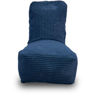 Whoober Fiji – Kinderstoel Zitzak – Donkerblauw dik ribfluweel – Comfortabel & Duurzaam