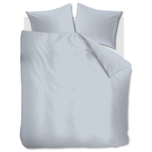 Ambiante Cotton Uni Dekbedovertrek - Lits-jumeaux - 240x200/220 cm - Light Blue