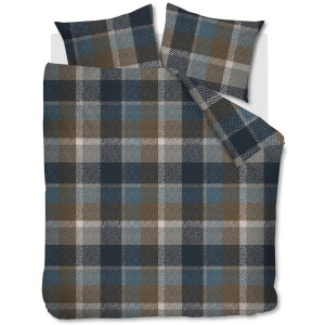 Beddinghouse Trevian Flanel Dekbedovertrek 200x200/220 - Blauw