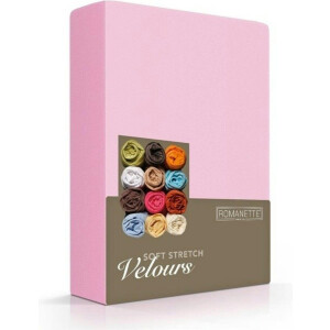 Luxe Hoeslaken Velours - Roze