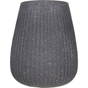 Clayre & Eef Theelichthouder Ø 11x13 cm Grijs Glas