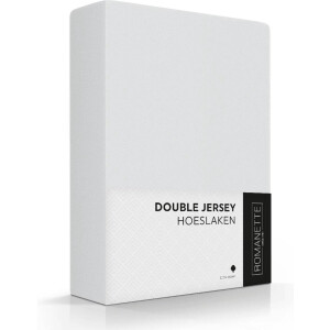 Luxe Dubbel Jersey Hoeslaken - Zilver