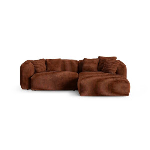 Modulaire hoekbank Martina rechts ribstof | Micadoni Home