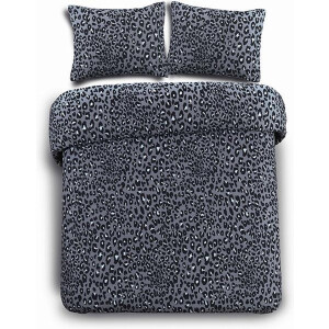 Day Dream Panter dekbedoverterk - tweepersoons - 200x200/220 - Grijs