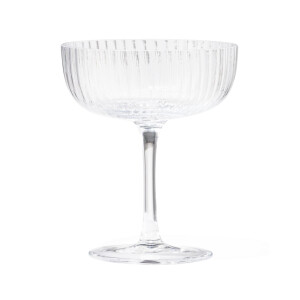 HEMA HEMA Coupe 200ml Bergen Streep Reliëf (transparant)