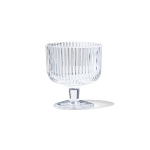 HEMA HEMA Aperitief Glas Bergen Streep Reliëf 70ml