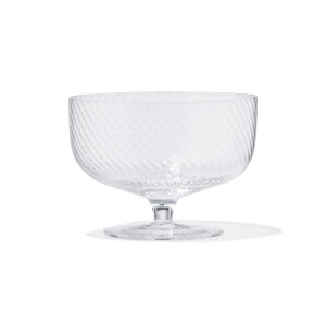 HEMA HEMA Ijscoupe Bergen Glas Twist Reliëf (transparant)