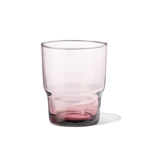 HEMA HEMA Waterglas 300ml Glas Bordeauxrood (roze)