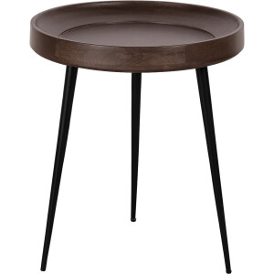 Lewis & Loft Bijzettafel Luus - FSC® Mangohout - Rond ø46 cm - Walnoot bruin
