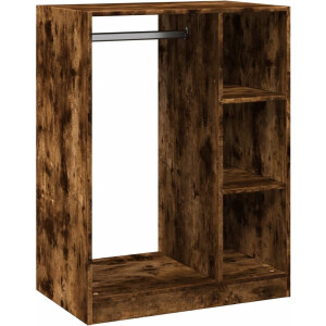 vidaXL - Kledingkast - 77x48x102 - cm - bewerkt - hout - betongrijs
