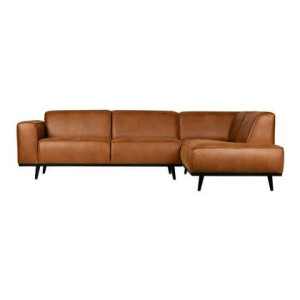 BePureHome Statement Hoekbank Rechts - Eco-leder - Cognac