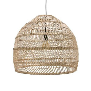 HKliving Wicker Rieten Hanglamp M