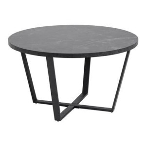 MOOS Hein Salontafel Ã 77 cm - Zwart Marmer