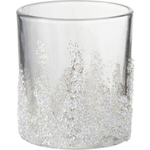J-Line windlicht Suiker OnderaanKlaar - glas - medium - 2 stuks