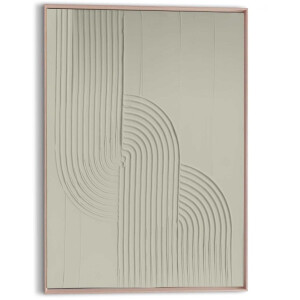 Schilderij 3D Art Organische Flow - Groen - 70 x 50 - Hout - REINDERS