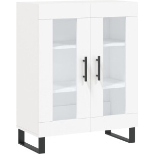 vidaXL - Dressoir - 69,5x34x90 - cm - bewerkt - hout - wit