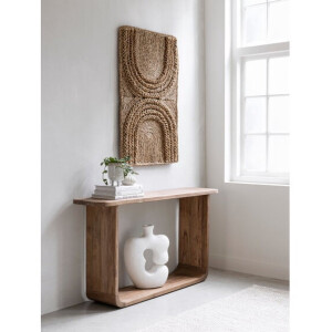 MUST Living Console table Vico,76x140x35 cm, extreme rustic teakwood