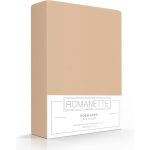 Luxe Verkoelend Hoeslaken - Camel - 180x220 cm - Katoen - Romanette