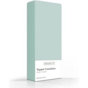 Luxe Verkoelend Katoenen Topper Hoeslaken - Mint