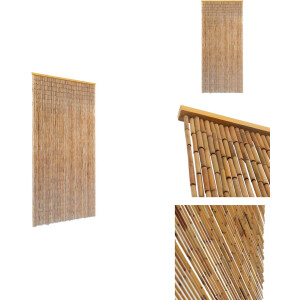 vidaXL Deurgordijn - Deurgordijnen - Bamboe Insectengordijn - Bamboe Insectengordijnen - Vliegengordijn 90x220 cm bamboe