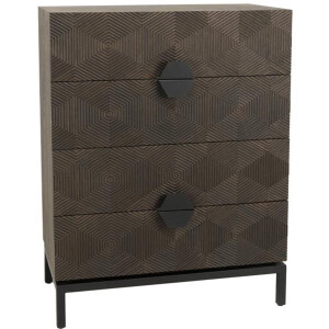 Tower Living Ladekast San Marino - Bruin Hout - Incl. Opbergruimte - 85x45x110cm