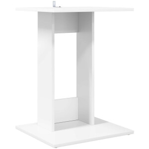 vidaXL - Bijzettafel - Wit - 45 - x - 40 - x - 62,5 - cm - Bewerkt - hout