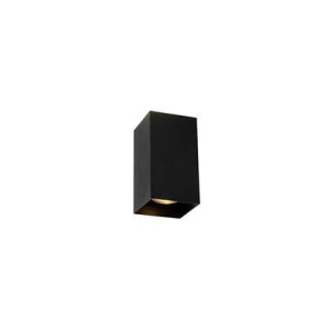 QAZQA Design vierkante wandlamp zwart - Sabbir
