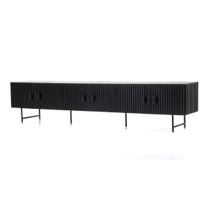 Eleonora TV-meubel 'Remi' Mangohout, 250cm, kleur Zwart