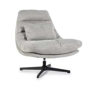 Eleonora Draaibare Fauteuil 'Cooper' Met kussen, kleur Grijs