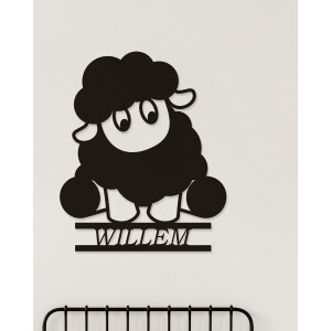 Wanddecoratie kinderen | Schaap - XL (67x80cm)