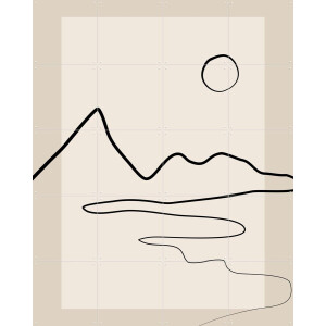IXXI Line art 2, Elena Ristova & Various - 80 x 100 cm - Gratis ophangtool - Grote wanddecoratie en posters - Abstract, Grafisch Ontwerp, Line art