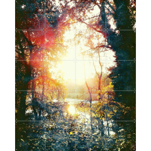 IXXI Sunset Gift, Angelo Cerantola - 80 x 100 cm - Gratis ophangtool - Grote wanddecoratie en posters - Impressionisme, Fotografie, Slaapkamer