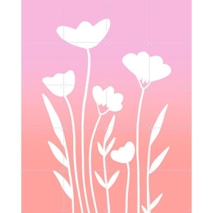 IXXI Gradient Spring, BAINAI - 80 x 100 cm - Gratis ophangtool - Grote wanddecoratie en posters Kinderkamer, Kinderen