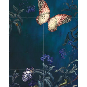 IXXI Night Flight, Ellie Cashman - 80 x 100 cm - Gratis ophangtool - Grote wanddecoratie en posters - Illustraties, Klassiek, Slaapkamer, Woonkamer