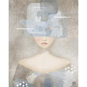 IXXI Sora, Mirjam Duizendstra - 80 x 100 cm - Gratis ophangtool - Grote wanddecoratie en posters - Grafisch Ontwerp, Aquarel, Illustraties, Abstract
